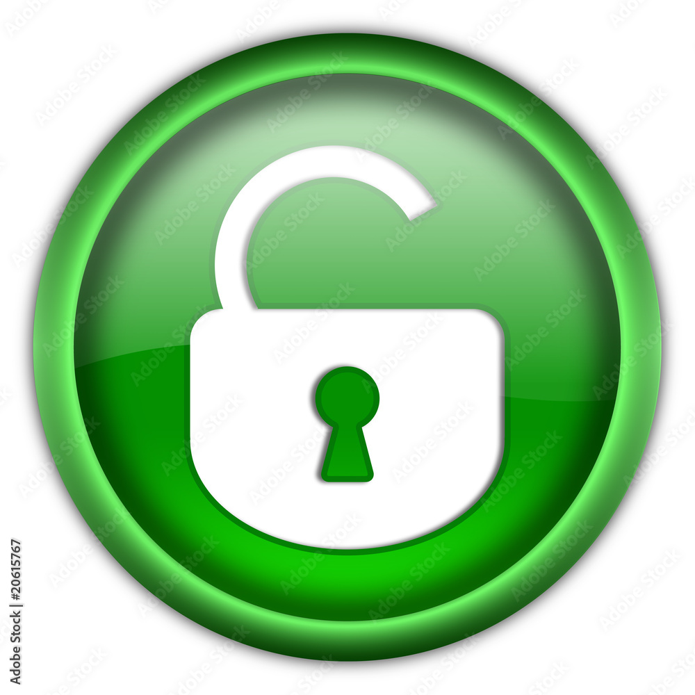 Open lock button