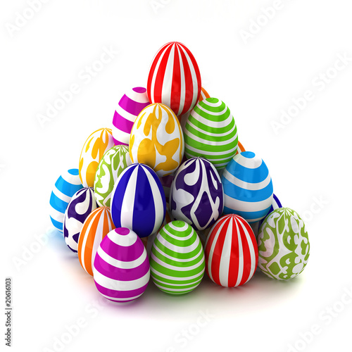 Easter eggs piramid