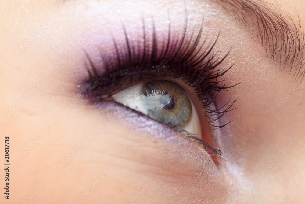 Woman eye with  fashion make-up