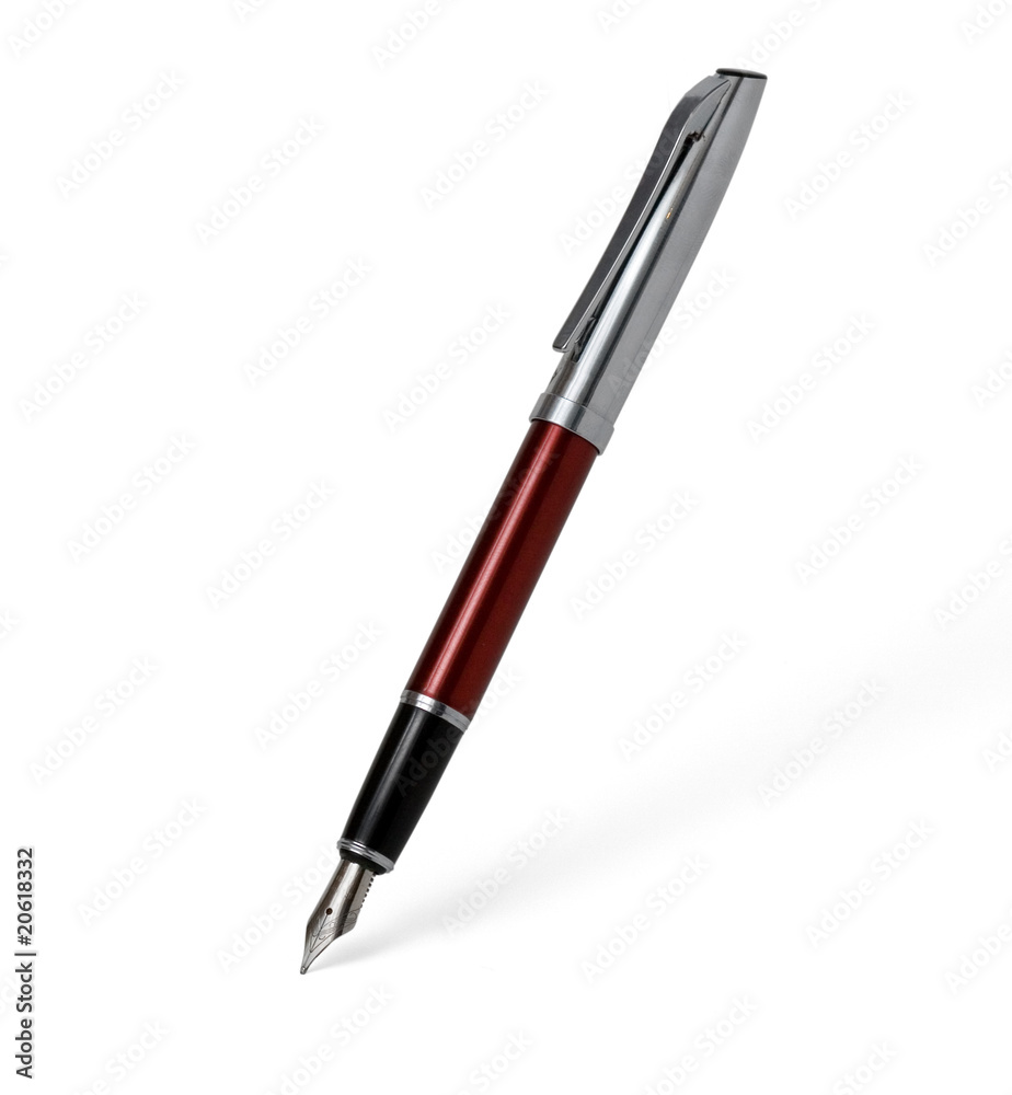 Pen on a white background