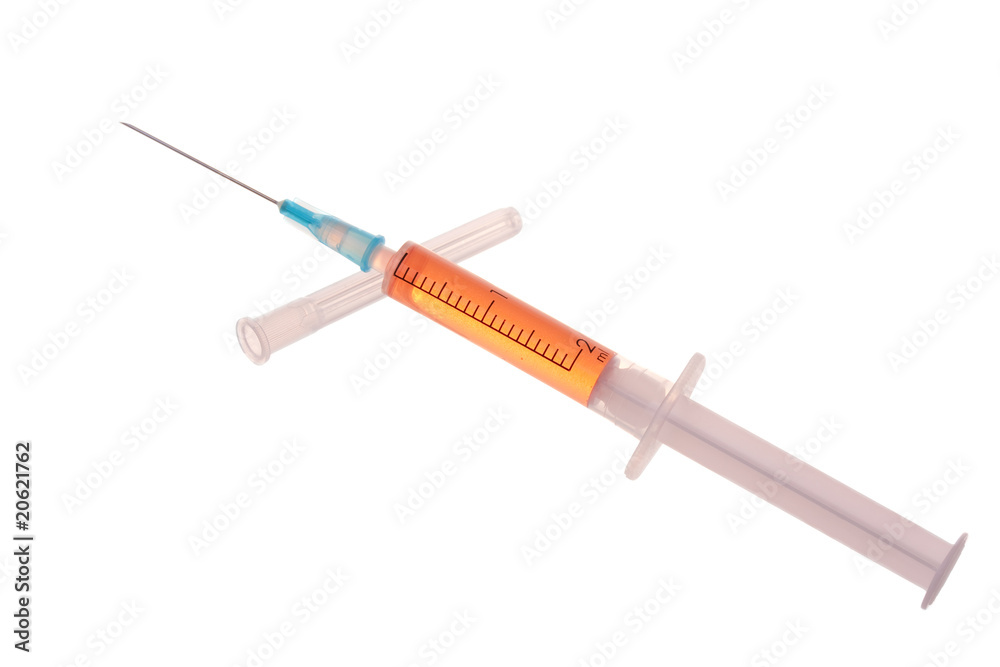 Fototapeta premium Syringe with fluid