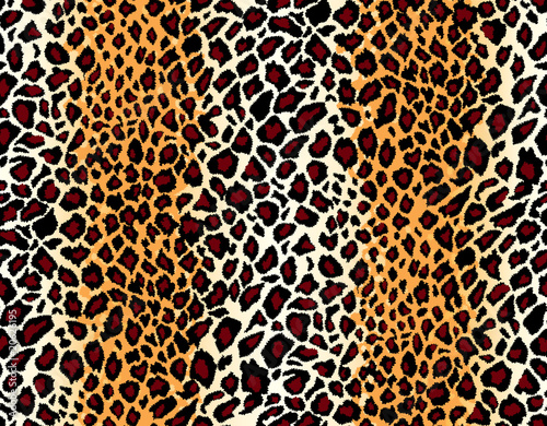 Vector. Seamless jaguar skin pattern