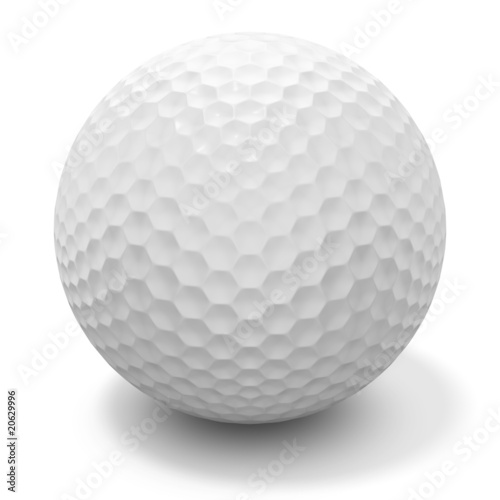 golf ball - with clipping path