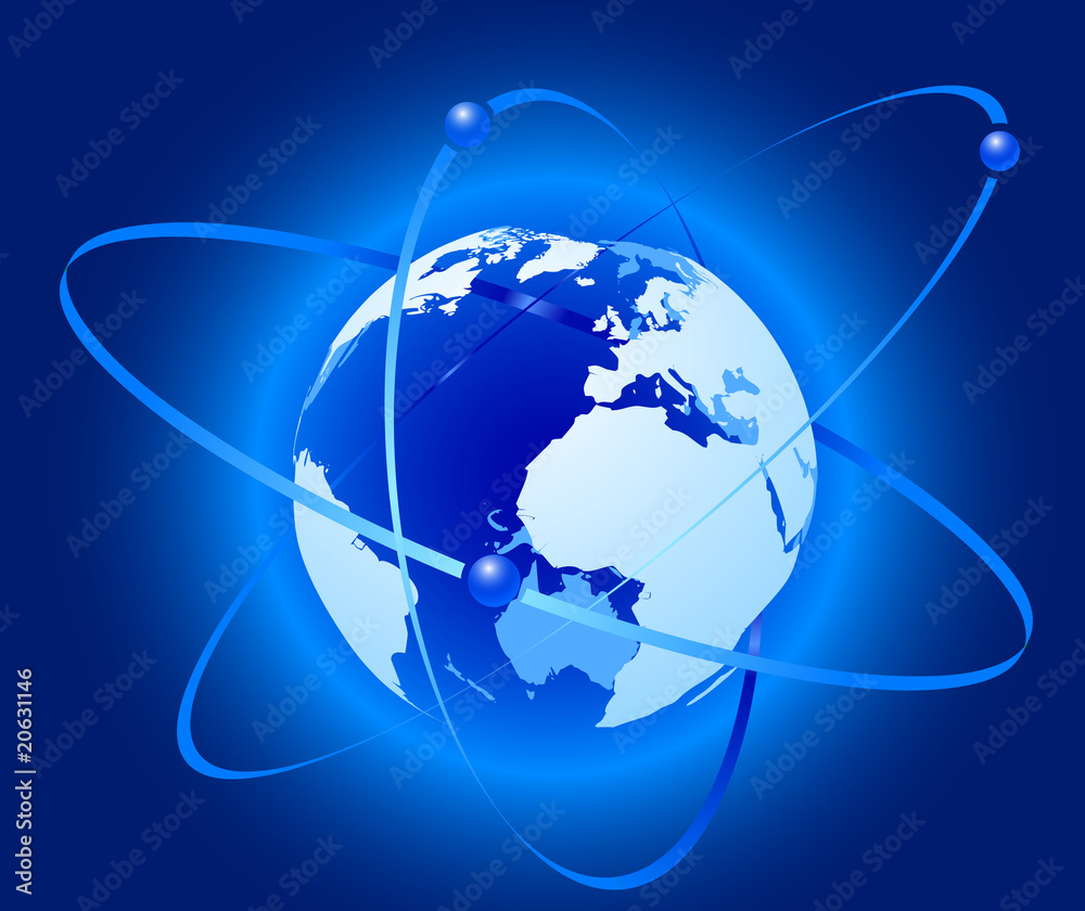 Connection concept - planet