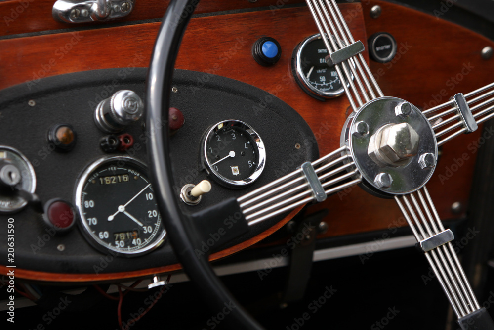 Oldtimer-Cockpit