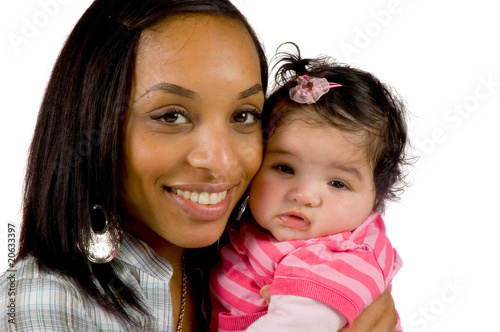 Family moments - Mother and child have a fun