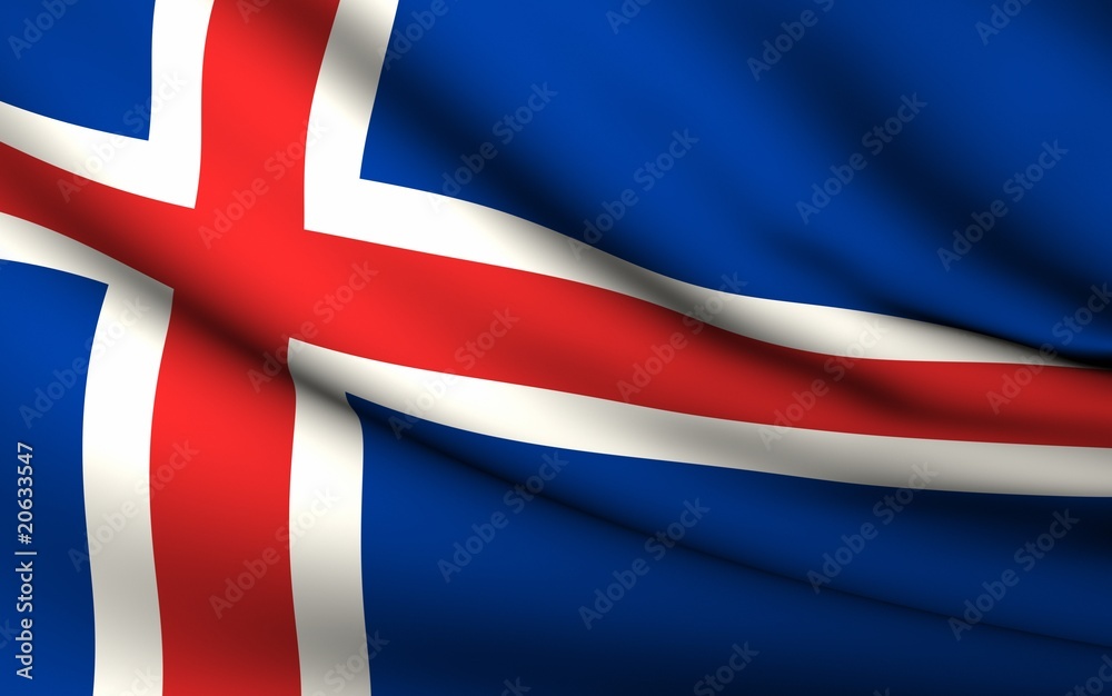 Flying Flag of Iceland | All Countries Collection | Flying Flag of Iceland | All Countries Collection |