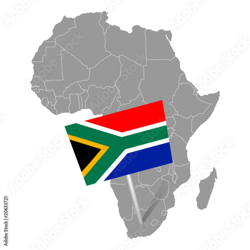 landkarte afrika II mit südafrika