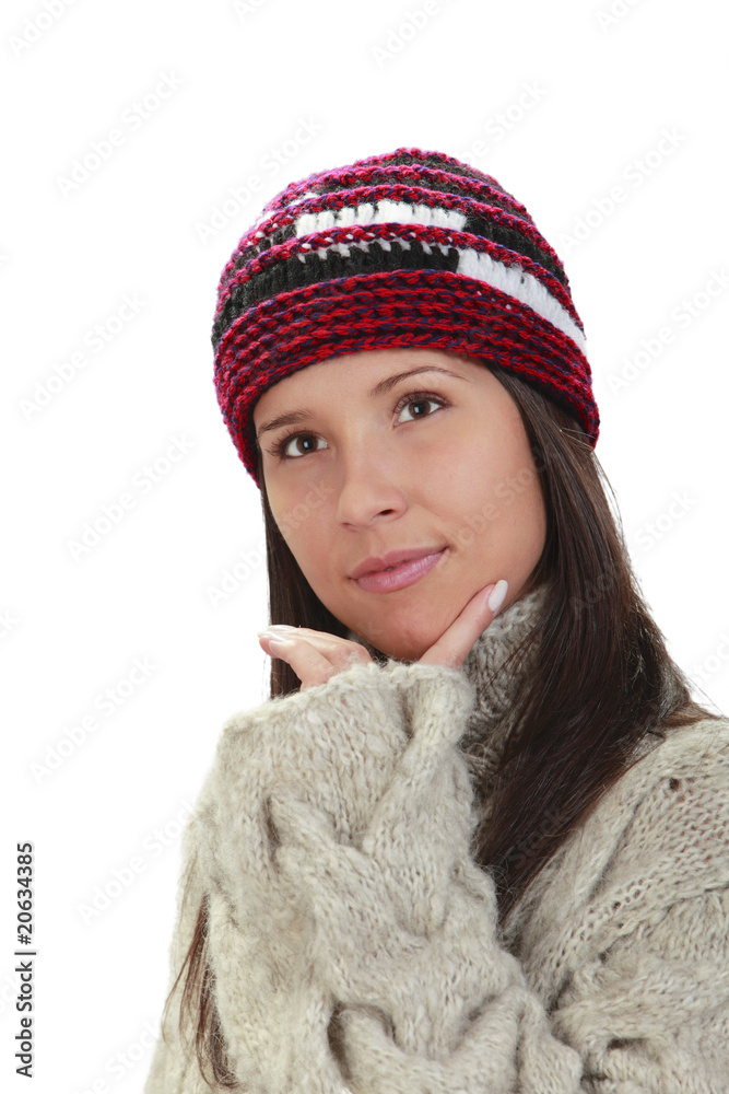 Winter portrait of a woman Winter portrait of a woman