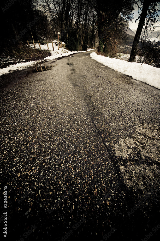 Route de Savoie en hiver Route de Savoie en hiver