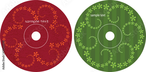CD - DVD Label Design template