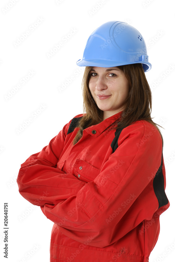 jeune femme travailleur avec casque bleu jeune femme travailleur avec casque bleu
