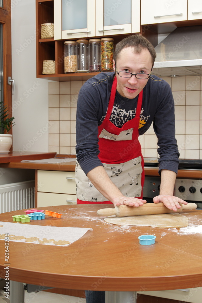 Man in a kitchen Man in a kitchen