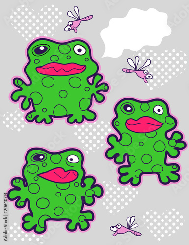 Kiss me frog with space for text