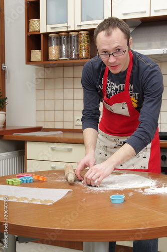Man in a kitchen