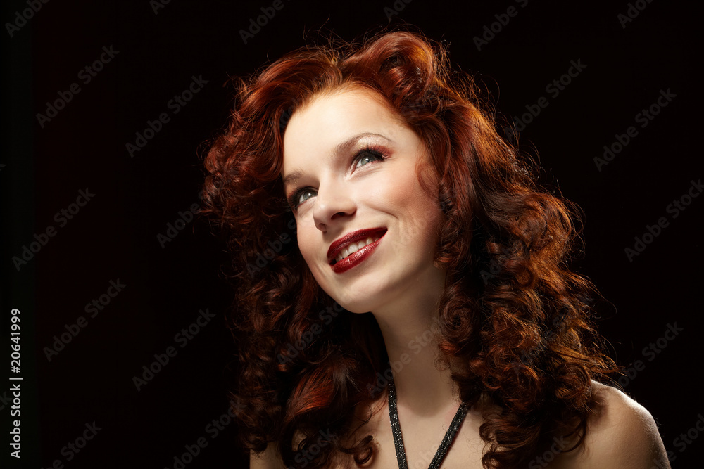 Fototapeta premium Portrait of a young beautiful woman.