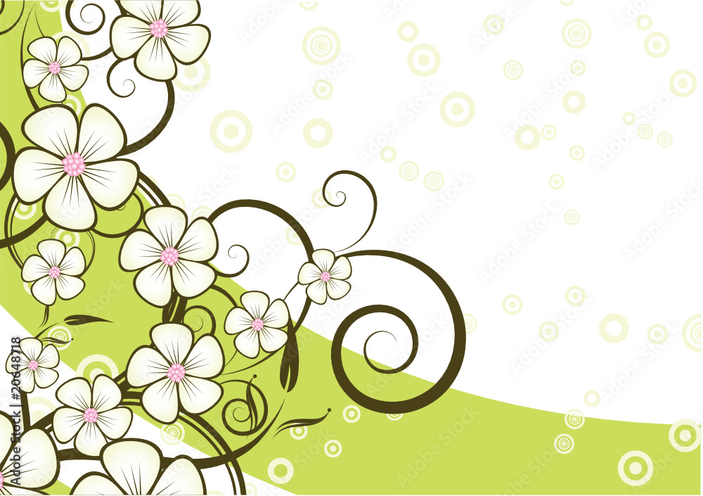 Abstract flowers background with place for your text Abstract flowers background with place for your text