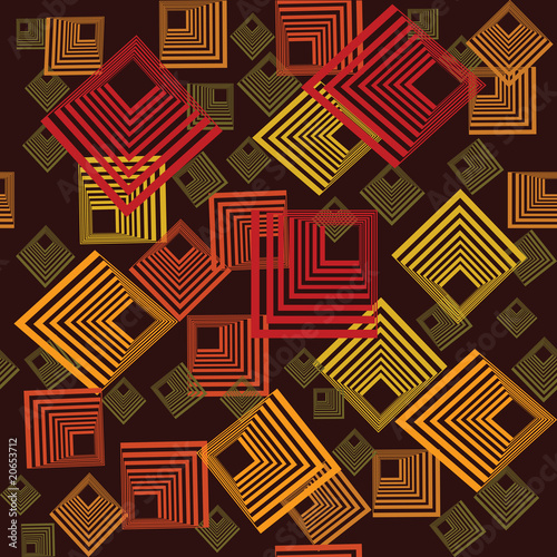 Pattern with abstract squares