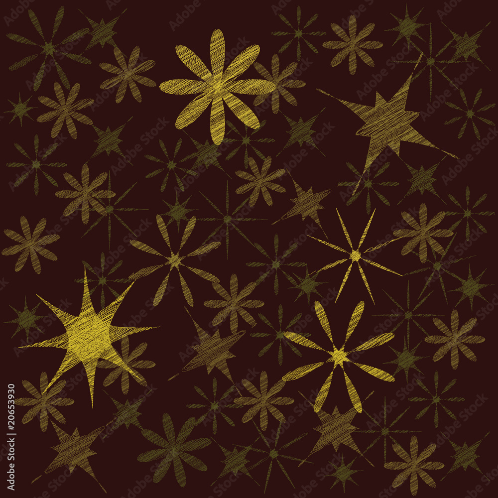 Seamless background with stylized flowers Seamless background with stylized flowers