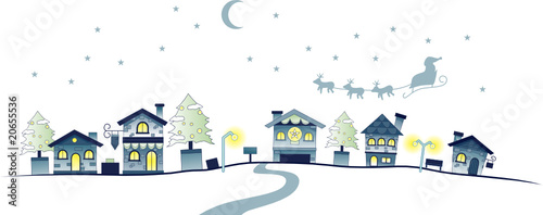 Christmas Urban Scene