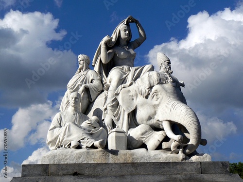 Statue representing Asia - Prince Albert Memorial London photo