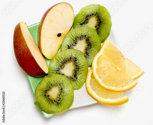 ripe fruits on a plate