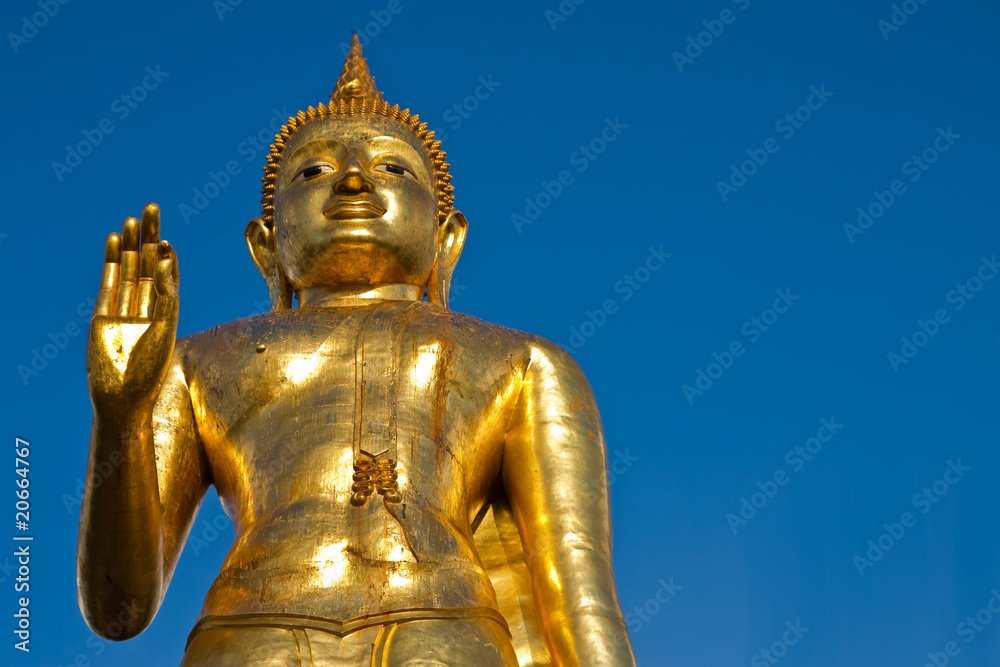 Huge standing Buddha statue