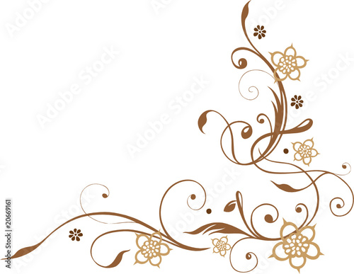 Blumen, Blüten, Ranke, floral, filigran