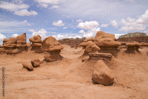 Bizarre sandstone formations of Goblin Valley State Park, Utah