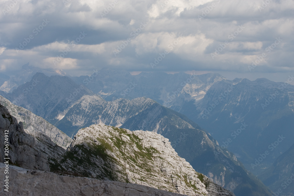 Julian Alps in Slovenia Mountains