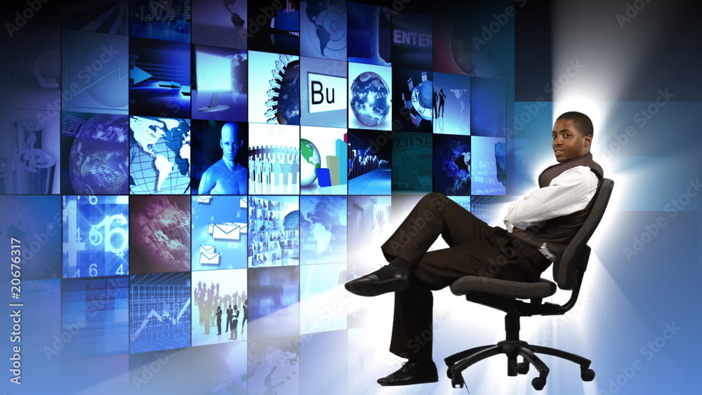 Animation of a screen presenting economic concepts Animation of a screen presenting economic concepts