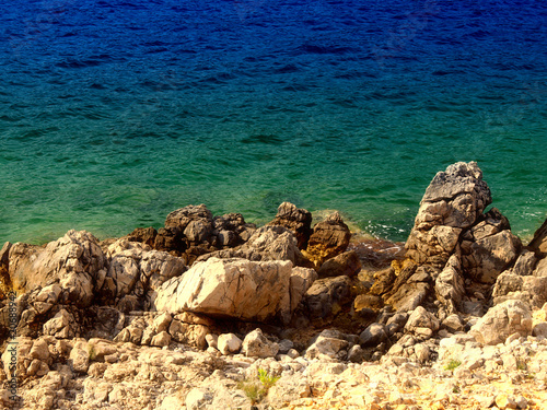 rocks and sea