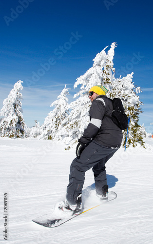 Fotografie Snowboard beginner