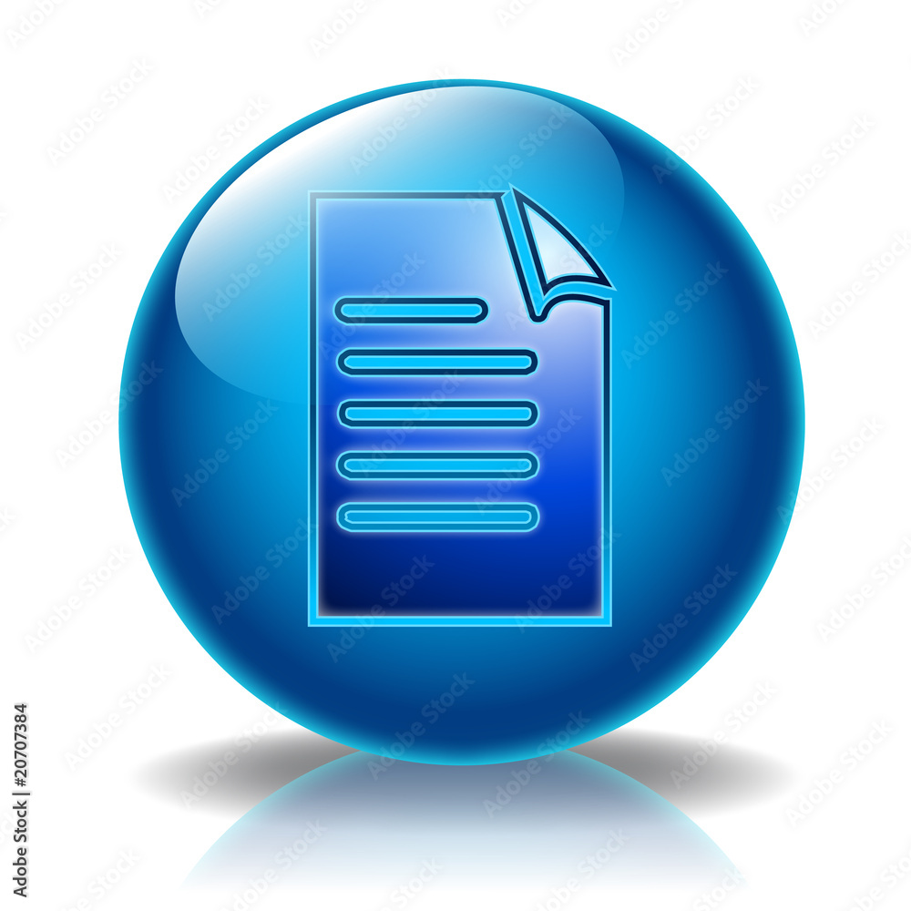 Document glossy icon Document glossy icon