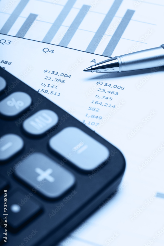 Business chart showing financial success at the stock market Business chart showing financial success at the stock market