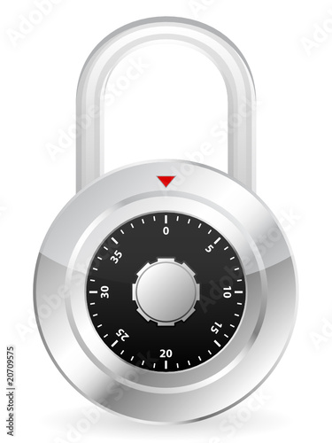 Metal code padlock