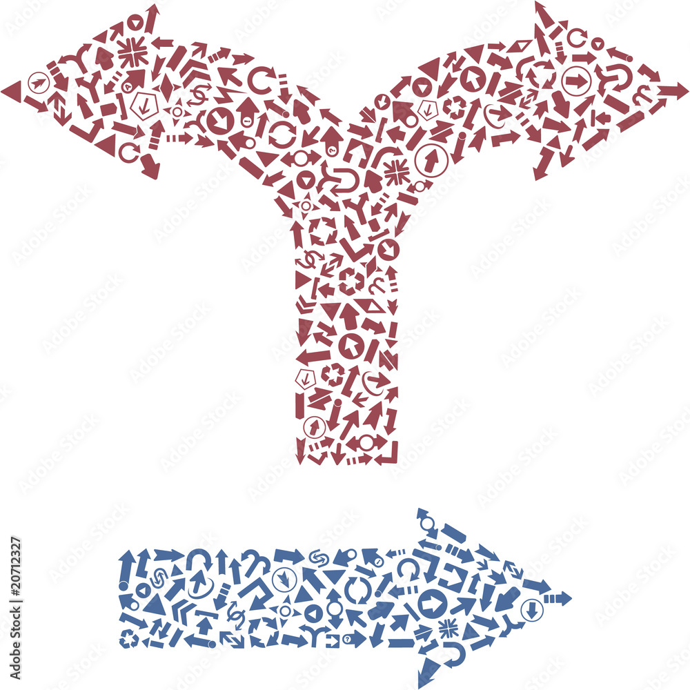 A vector set of original arrows. A vector set of original arrows.
