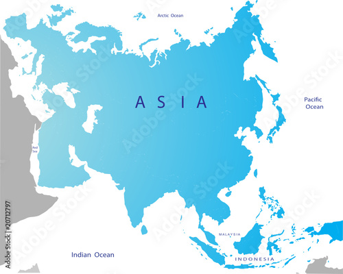 Political map of Eurasia