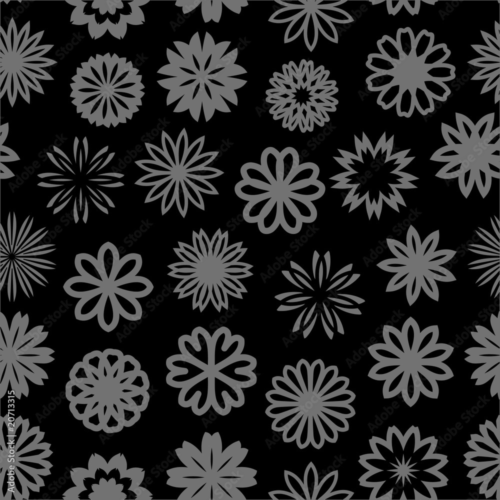 Seamless background with flowers. Seamless background with flowers.