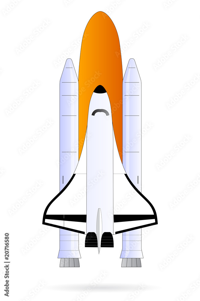 Fototapeta premium space shuttle ready for launch