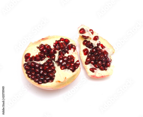 red pomegranate isolated