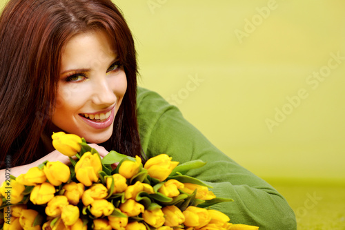 Spring woman photo