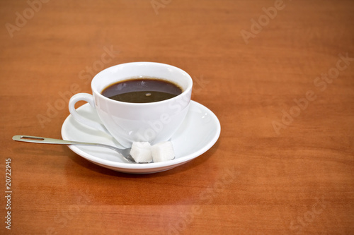 white cup with coffee