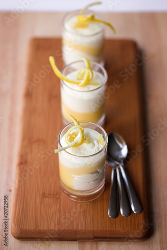 Lemon Tiramisu with lemon twists