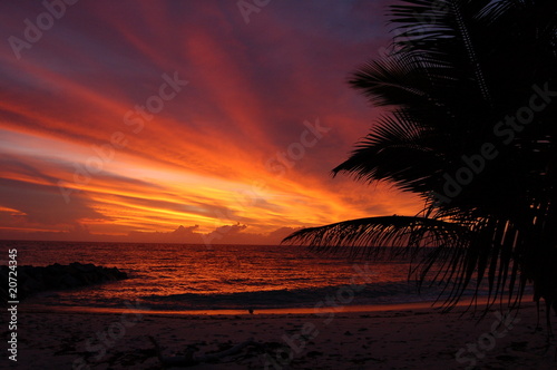 Sundown on the Seychells