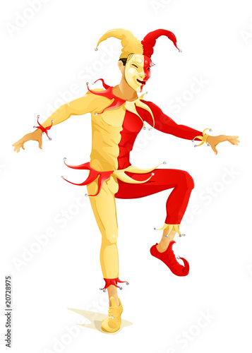 Joker, red and yellow