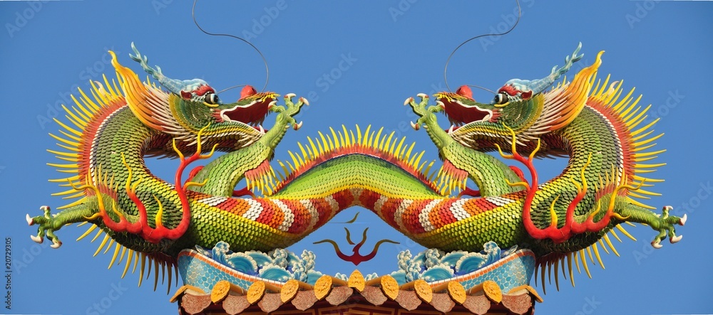 Fototapeta premium statue de dragon