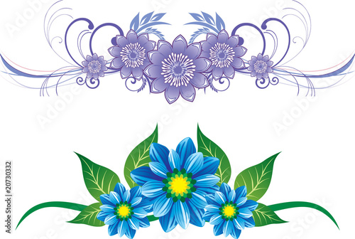 floral elements for design
