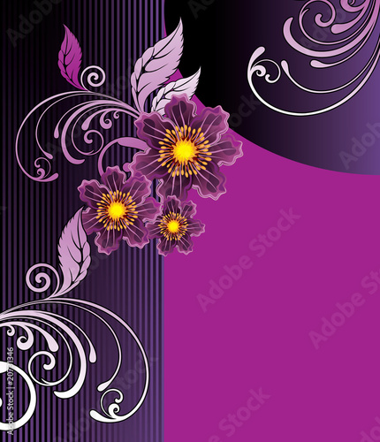 Wallpaper Mural floral background Torontodigital.ca