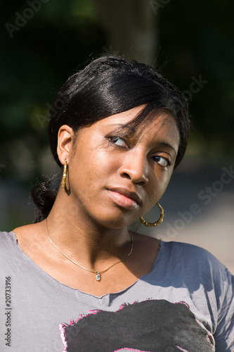Concerned Young Woman